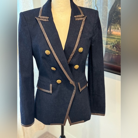 Veronica Beard Navy and Brown Blazer - Picture 10 of 16